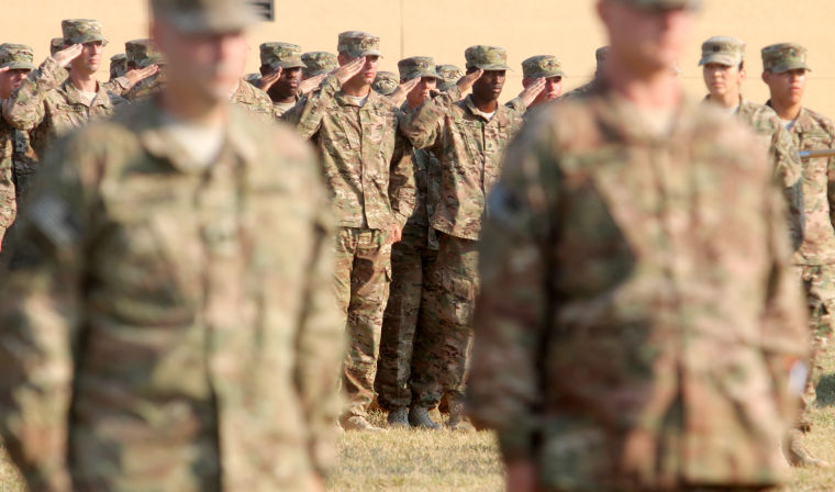 303rd Military Intelligence Battalion Casing of the Colors Cerem